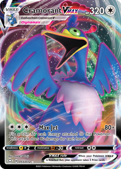 Cramorant VMAX, Shining Fates #55, Pokémon TCG card