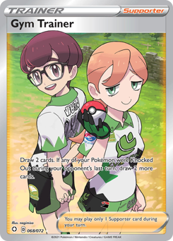 Gym Trainer, Shining Fates #68, Pokémon TCG card