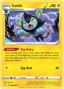 Luxio, Shining Fates #32, Pokémon TCG card
