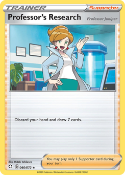 Professor's Research, Shining Fates #60, Pokémon TCG card