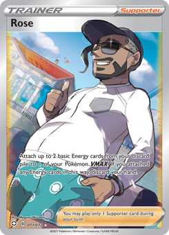 Rose, Shining Fates #71, Pokémon TCG card