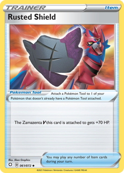 Rusted Shield, Shining Fates #61, Pokémon TCG card