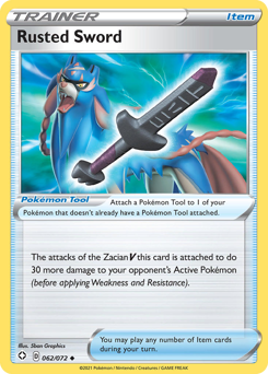 Rusted Sword, Shining Fates #62, Pokémon TCG card