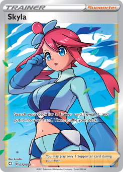 Skyla, Shining Fates #72, Pokémon TCG card