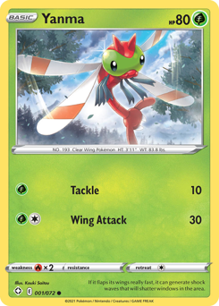 Yanma, Shining Fates #1, Pokémon TCG card