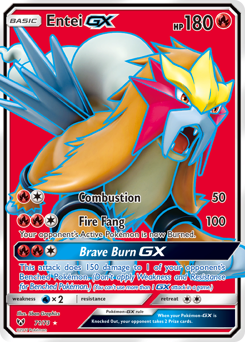 Entei-GX, Shining Legends #71, Pokémon TCG card