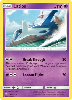 Latios, Shining Legends #41, Pokémon TCG card