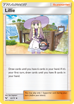 Lillie, Shining Legends #62, Pokémon TCG card