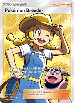Pokémon Breeder, Shining Legends #73, Pokémon TCG card