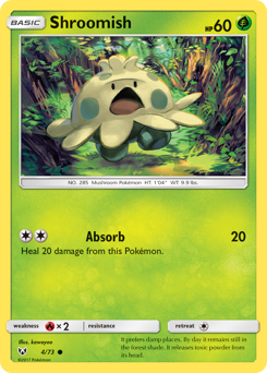 Shroomish, Shining Legends #4, Pokémon TCG card