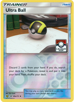 Ultra Ball, Shining Legends #68a, Pokémon TCG card