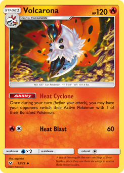 Volcarona, Shining Legends #13, Pokémon TCG card