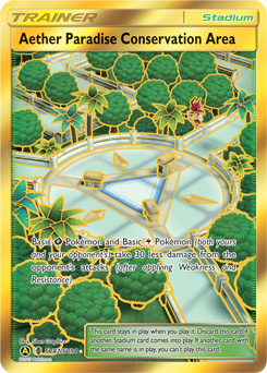 Aether Paradise Conservation Area, Shiny Vault #SV87, Pokémon TCG card