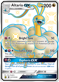 Altaria-GX, Shiny Vault #SV77, Pokémon TCG card