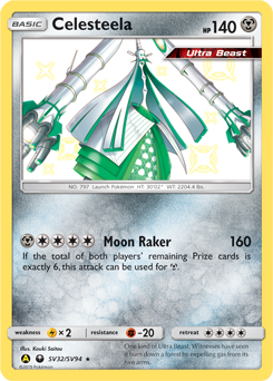 Celesteela, Shiny Vault #SV32, Pokémon TCG card