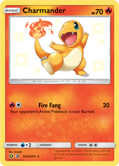 Charmander, Shiny Vault #SV6, Pokémon TCG card
