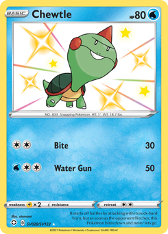 Chewtle, Shiny Vault #SV028, Pokémon TCG card
