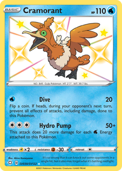 Cramorant, Shiny Vault #SV030, Pokémon TCG card