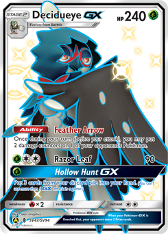 Decidueye-GX, Shiny Vault #SV47, Pokémon TCG card
