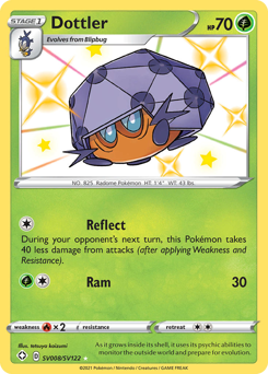 Dottler, Shiny Vault #SV008, Pokémon TCG card