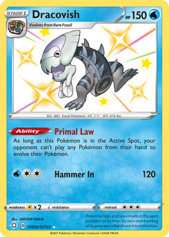 Dracovish, Shiny Vault #SV036, Pokémon TCG card