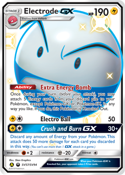 Electrode-GX, Shiny Vault #SV57, Pokémon TCG card