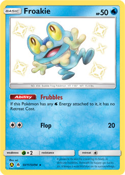 Froakie, Shiny Vault #SV11, Pokémon TCG card