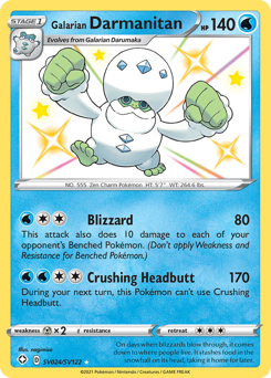 Galarian Darmanitan, Shiny Vault #SV024, Pokémon TCG card