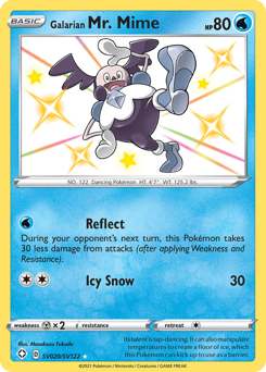 Galarian Mr. Mime, Shiny Vault #SV020, Pokémon TCG card