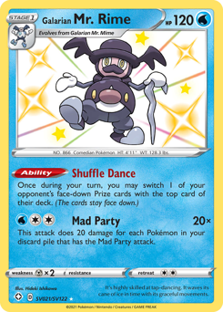 Galarian Mr. Rime, Shiny Vault #SV021, Pokémon TCG card