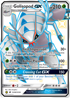 Golisopod-GX, Shiny Vault #SV48, Pokémon TCG card