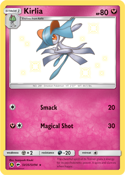 Kirlia, Shiny Vault #SV35, Pokémon TCG card