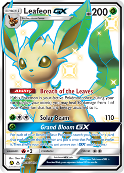 Leafeon-GX, Shiny Vault #SV46, Pokémon TCG card