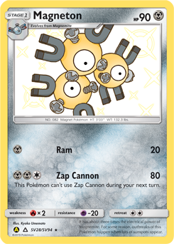 Magneton, Shiny Vault #SV28, Pokémon TCG card