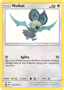 Noibat, Shiny Vault #SV43, Pokémon TCG card