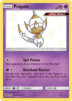 Poipole, Shiny Vault #SV19, Pokémon TCG card