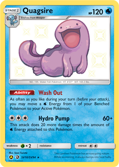 Quagsire, Shiny Vault #SV10, Pokémon TCG card
