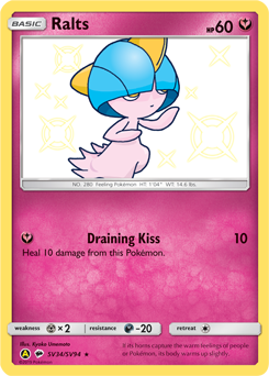 Ralts, Shiny Vault #SV34, Pokémon TCG card