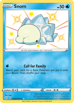 Snom, Shiny Vault #SV033, Pokémon TCG card