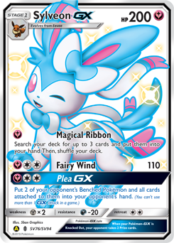 Sylveon-GX, Shiny Vault #SV76, Pokémon TCG card