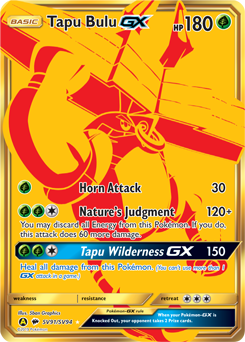 Tapu Bulu-GX, Shiny Vault #SV91, Pokémon TCG card