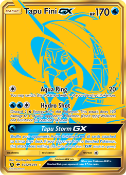 Tapu Fini-GX, Shiny Vault #SV92, Pokémon TCG card