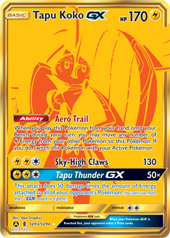Tapu Koko-GX, Shiny Vault #SV93, Pokémon TCG card