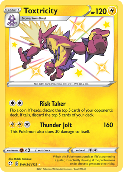 Toxtricity, Shiny Vault #SV042, Pokémon TCG card