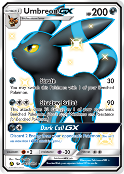 Umbreon-GX, Shiny Vault #SV69, Pokémon TCG card