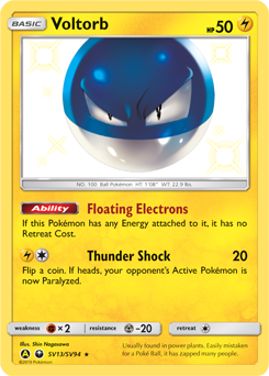 Voltorb, Shiny Vault #SV13, Pokémon TCG card