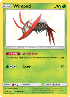 Wimpod, Shiny Vault #SV4, Pokémon TCG card