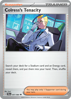 Colress's Tenacity, Shrouded Fable #57, Pokémon TCG card