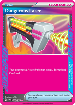 Dangerous Laser, Shrouded Fable #58, Pokémon TCG card