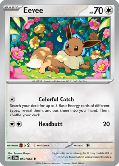 Eevee, Shrouded Fable #50, Pokémon TCG card